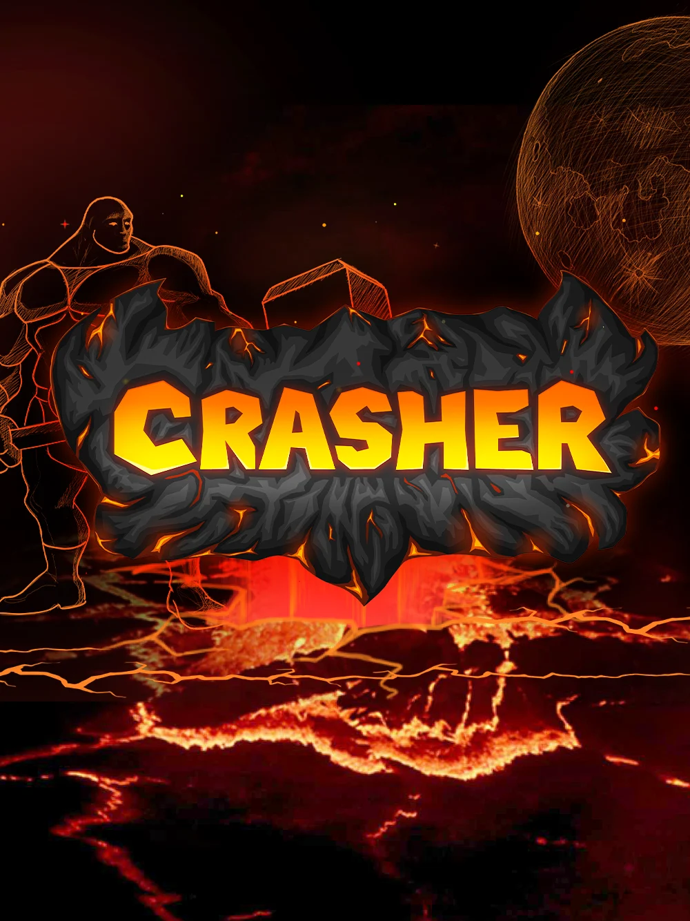 Juego crash con velocidad visual, números destacados y look competitivo.